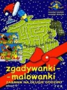 Okładka książki Zgadywanki - malowanki zeszyt  5 REA
