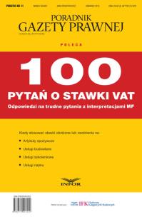 Opakowanie 100 pytań o stawki VAT