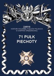 Okładka książki 71 pułk piechoty