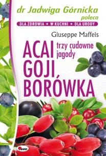 Acai goji borówka. Autor: Giuseppe Maffeis. Multiszop.pl Okładka książki Acai goji borówka
