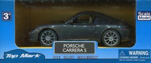 Opakowanie Auto metalowe Porsche Carrera S szary