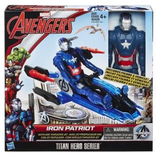 Opakowanie Avengers Tytan Iron Patriot na odrzutowcu