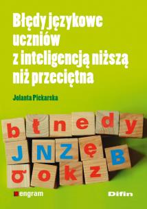 Okładka książki Błędy językowe uczniów z inteligencją niższą niż przeciętna