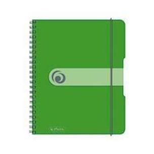 Opakowanie Brulion na spirali A5/80K kratka PP zielony (2szt)