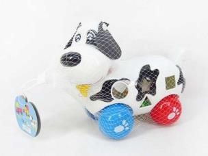 Opakowanie Ciągacz piesek edukacyjny 26 cm 8 klocków