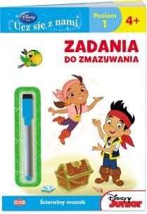 Okładka książki Disney Uczy. Jake i piraci z Nibylandii. Zadania do zmazywania