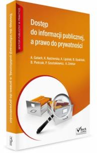 Okładka książki Dostęp do informacji publicznej a prawo do prywatności.