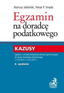 Okładka książki Egzamin na doradcę podatkowego Kazusy