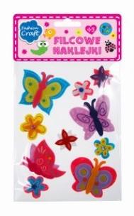 Opakowanie Filcowe naklejki motyle 9 sztuk