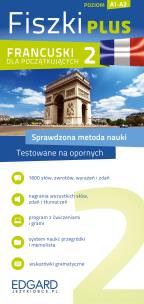 Francuski Fiszki PLUS dla początkujących 2 . Autor: Opracowanie zbiorowe. Multiszop.pl Okładka książki Francuski Fiszki PLUS dla początkujących 2