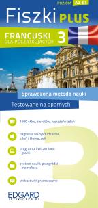 Francuski Fiszki PLUS dla początkujących 3 . Autor: Opracowanie zbiorowe. Multiszop.pl Okładka książki Francuski Fiszki PLUS dla początkujących 3