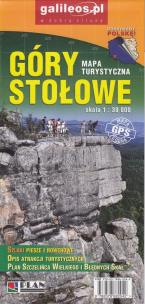 Okładka książki Góry Stołowe mapa 1:30 000