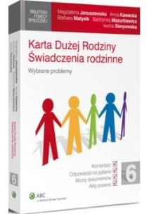 Okładka książki Karta Dużej Rodziny Świadczenia rodzinne
