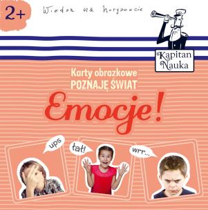 Karty obrazkowe Poznaję świat Emocje!. Autor: praca zbiorowa. Multiszop.pl Okładka książki Karty obrazkowe Poznaję świat Emocje!