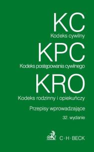Okładka książki Kodeks cywilny. Kodeks postępowania cywilnego. Kodeks rodzinny i opiekuńczy.