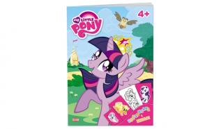 Okładka książki Kolorowanka z zadaniami. My Little Pony + naklejki