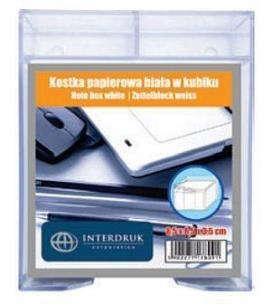 Opakowanie Kostka papierowa biała 85x85x35 mm w kubiku