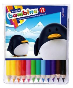 Opakowanie Kredki Bambino drewniane 12 kolorów Mini zoo