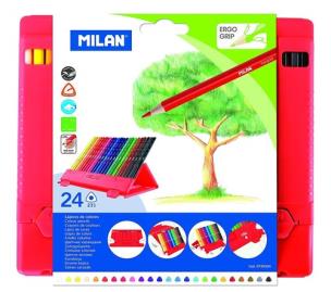 Opakowanie Kredki trójkątne Flexi box 24 kolory MILAN