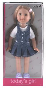 Opakowanie Lalka, 36 cm Todays girl czarne włosy