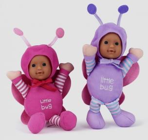Opakowanie Lalka bobas Little bug 18 cm fioletowa