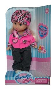 Opakowanie Lalka Fashion Doll czarne  spodnie 26 cm
