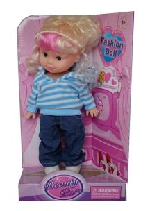 Opakowanie Lalka Fashion Doll niebieska bluza 26 cm