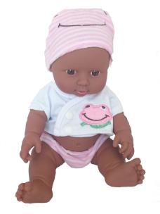 Opakowanie Lalka Murzynka białe ubranko siedząca 22 cm