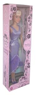 Opakowanie Lalka Sparkling Gown fioletowa