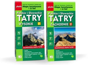 Opakowanie Mapa turystyczna Tatry Polskie i Słowackie 2w1 WIT