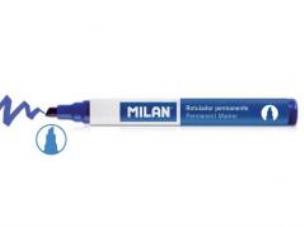 Opakowanie Marker permanentny ścięty niebieski (12szt) MILAN