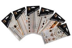 Opakowanie Metaliczne tatuaże pakiet 6 wzorów