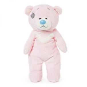 Opakowanie Niebieski nosek - miś różowy 25 cm