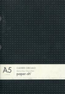 Opakowanie Notatnik A5 Paper-oh Cahier Circulo Black on Grey / Grey on Black w linie