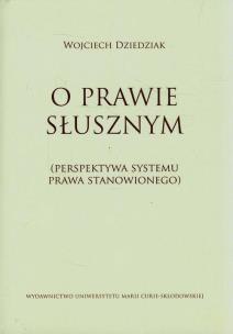 Okładka książki O prawie słusznym