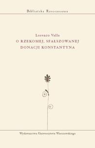 Okładka książki O rzekomej, sfałszowanej donacji Konstantyna