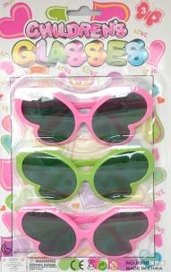 Opakowanie Okulary przeciwłoneczne dla dzieci 3 sztuki Motyle