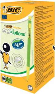 Opakowanie Ołówek Eco Bic Matic 0,7 zielony pudełko 50 sztuk