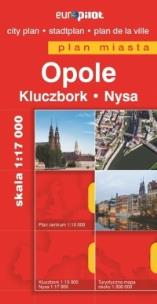 Okładka książki Opole Nysa Kluczbork plan miasta 1:20 000 plastik