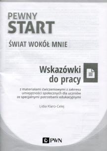 Okładka książki Pewny start Świat wokół mnie Wskazówki do pracy