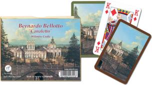 Okładka książki Piatnik, karty do gry, 2 talie, Canaletto, Pałac w Wilanowie