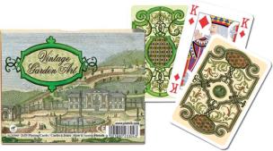 Opakowanie Piatnik, karty do gry, 2 talie, Vintage Garden Art