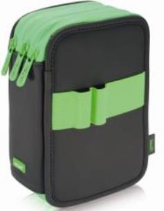 Opakowanie Piórnik 3 poz. z wyprawką Touch Fluo zielony MILAN