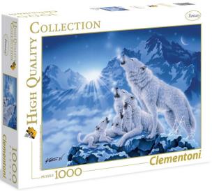 Opakowanie Puzzle 1000 HQ Rodzina wilków