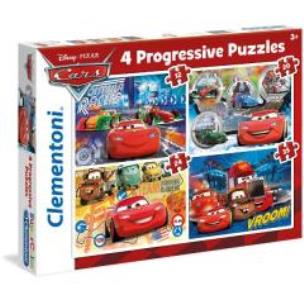 Okładka książki Puzzle 12+20+24+35 Progressive Auta