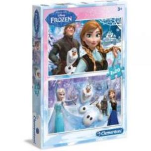 Okładka książki Puzzle 2x20 Kraina Lodu