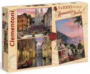 Opakowanie Puzzle 3x1000 Romantyczna Italia