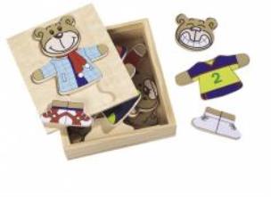 Okładka książki Puzzle drewniane Miś w pudełku