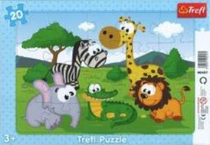 Opakowanie Puzzle ramkowe 20 Dzikie zwierzęta TREFL