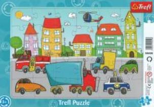 Opakowanie Puzzle ramkowe 30 Pojazdy TREFL